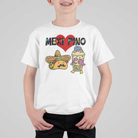 Mexican Filipino Food Lover T Shirt For Kid Tacos Lover And Halo Halo - Wonder Print Shop