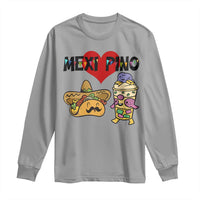 Mexican Filipino Food Lover Long Sleeve Shirt Tacos Lover And Halo Halo - Wonder Print Shop