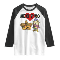 Mexican Filipino Food Lover Raglan Shirt Tacos Lover And Halo Halo - Wonder Print Shop