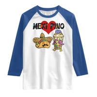 Mexican Filipino Food Lover Raglan Shirt Tacos Lover And Halo Halo - Wonder Print Shop
