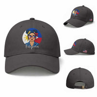 Philippines Girl Filipina Baseball Cap Flag Filipino Pride