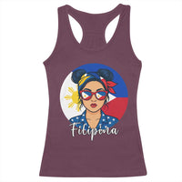 Philippines Girl Filipina Racerback Tank Top Flag Filipino Pride - Wonder Print Shop