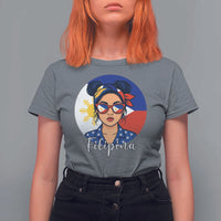 Philippines Girl Filipina T Shirt For Women Flag Filipino Pride - Wonder Print Shop