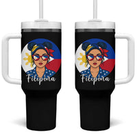 Philippines Girl Tumbler With Handle Filipina Philippines Flag Filipino Pride