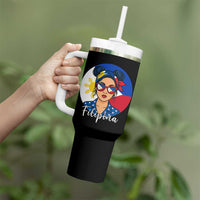 Philippines Girl Tumbler With Handle Filipina Philippines Flag Filipino Pride