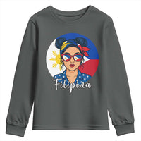 Philippines Girl Filipina Youth Sweatshirt Flag Filipino Pride - Wonder Print Shop