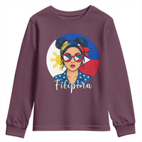 Philippines Girl Filipina Youth Sweatshirt Flag Filipino Pride - Wonder Print Shop