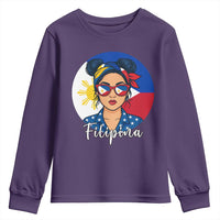 Philippines Girl Filipina Youth Sweatshirt Flag Filipino Pride - Wonder Print Shop