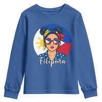 Philippines Girl Filipina Youth Sweatshirt Flag Filipino Pride - Wonder Print Shop