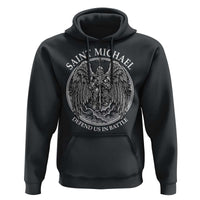 Saint Michael The Archangel Hoodie Defend Us In Battle Christian Faith - Wonder Print Shop