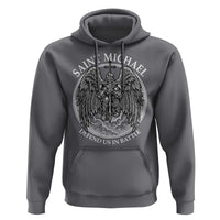 Saint Michael The Archangel Hoodie Defend Us In Battle Christian Faith - Wonder Print Shop