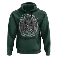 Saint Michael The Archangel Hoodie Defend Us In Battle Christian Faith - Wonder Print Shop