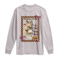Halloween Capybara Long Sleeve Shirt Funny Too Chill To Boo - Wonder Print Shop