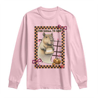 Halloween Capybara Long Sleeve Shirt Funny Too Chill To Boo - Wonder Print Shop