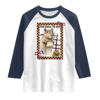Halloween Capybara Raglan Shirt Funny Too Chill To Boo - Wonder Print Shop