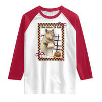 Halloween Capybara Raglan Shirt Funny Too Chill To Boo - Wonder Print Shop