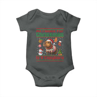 Funny Xmas Baby Onesie All I Want For Christmas Is A Capybara - Wonder Print Shop