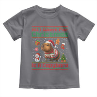 Funny Xmas Toddler T Shirt All I Want For Christmas Is A Capybara - Wonder Print Shop