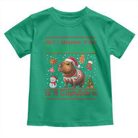 Funny Xmas Toddler T Shirt All I Want For Christmas Is A Capybara - Wonder Print Shop