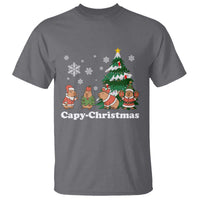 Christmas Capybara T Shirt Funny Capy Xmas Gift Idea - Wonder Print Shop