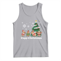 Christmas Capybara Tank Top Funny Capy Xmas Gift Idea - Wonder Print Shop