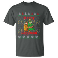Funny Merry Capymas T Shirt Capybara Christmas Party - Wonder Print Shop