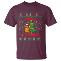 Funny Merry Capymas T Shirt Capybara Christmas Party - Wonder Print Shop