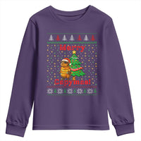 Funny Merry Capymas Youth Sweatshirt Capybara Christmas Party - Wonder Print Shop