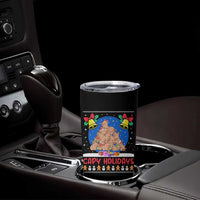 Capybara Christmas Tree Tumbler Cup Funny Capy Holidays Gift