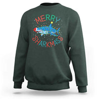 Christmas Shark Sweatshirt Funny Merry Sharkmas Xmas Gift - Wonder Print Shop