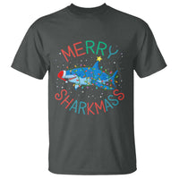 Christmas Shark T Shirt Funny Merry Sharkmas Xmas Gift - Wonder Print Shop