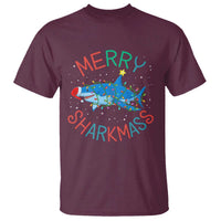 Christmas Shark T Shirt Funny Merry Sharkmas Xmas Gift - Wonder Print Shop