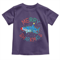 Christmas Shark Toddler T Shirt Funny Merry Sharkmas Xmas Gift - Wonder Print Shop