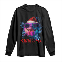 Funny Christmas Santa Shark Xmas Gift Long Sleeve Shirt - Wonder Print Shop