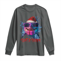 Funny Christmas Santa Shark Xmas Gift Long Sleeve Shirt - Wonder Print Shop