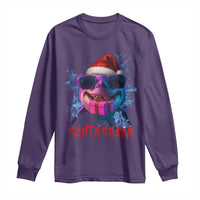 Funny Christmas Santa Shark Xmas Gift Long Sleeve Shirt - Wonder Print Shop