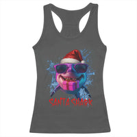 Funny Christmas Santa Shark Xmas Gift Racerback Tank Top - Wonder Print Shop