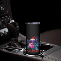 Funny Christmas Santa Shark Xmas Gift Skinny Tumbler