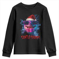 Funny Christmas Santa Shark Xmas Gift Youth Sweatshirt - Wonder Print Shop