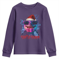 Funny Christmas Santa Shark Xmas Gift Youth Sweatshirt - Wonder Print Shop