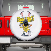 Cool Banana Playing Baseball Spare Tire Cover Funny Fruit Sports Gift - Wonder Print Shop
