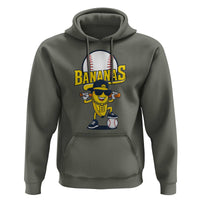 Cool Banana Playing Baseball Hoodie Funny Fruit Sports Gift - Wonder Print Shop