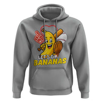 Funny Baseball Hoodie Lets Go Bananas Fruit Sports Lover Gift - Wonder Print Shop