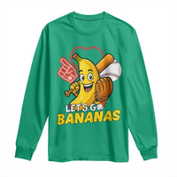 Funny Baseball Long Sleeve Shirt Lets Go Bananas Fruit Sports Lover Gift - Wonder Print Shop