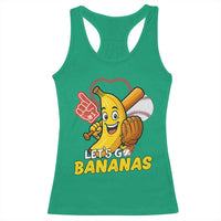 Funny Baseball Racerback Tank Top Lets Go Bananas Fruit Sports Lover Gift - Wonder Print Shop