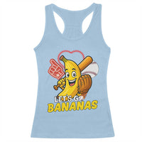 Funny Baseball Racerback Tank Top Lets Go Bananas Fruit Sports Lover Gift - Wonder Print Shop