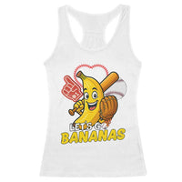 Funny Baseball Racerback Tank Top Lets Go Bananas Fruit Sports Lover Gift - Wonder Print Shop