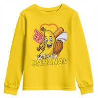Funny Baseball Youth Sweatshirt Lets Go Bananas Fruit Sports Lover Gift - Wonder Print Shop