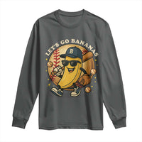 Funny Banana Baseball Long Sleeve Shirt Sports Humor Banana Baseball - Wonder Print Shop