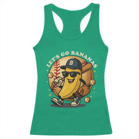 Funny Banana Baseball Racerback Tank Top Sports Humor Banana Baseball - Wonder Print Shop